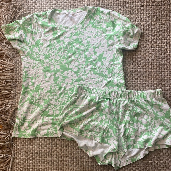 Lake pajamas Pima weekend shorts set - Picture 2 of 4